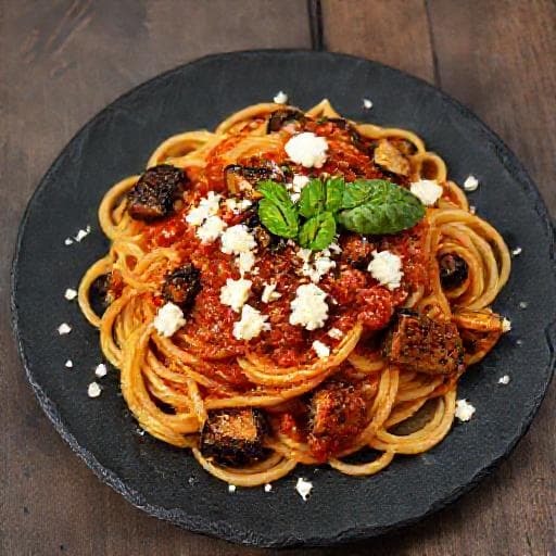 Pasta alla Norma con Melanzane Affumicate