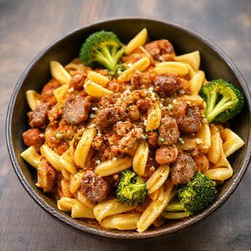 Pasta con Broccoli e Salsiccia (Variante Creativa)