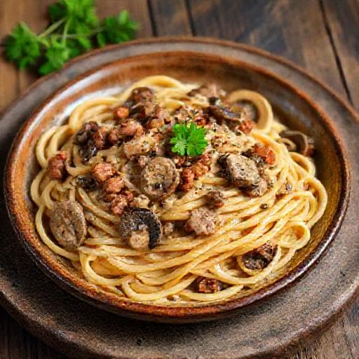 Pasta con Salsiccia e Funghi Classica