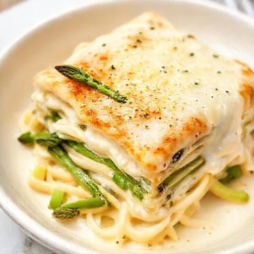 Lasagne Bianche con Asparagi e Ricotta