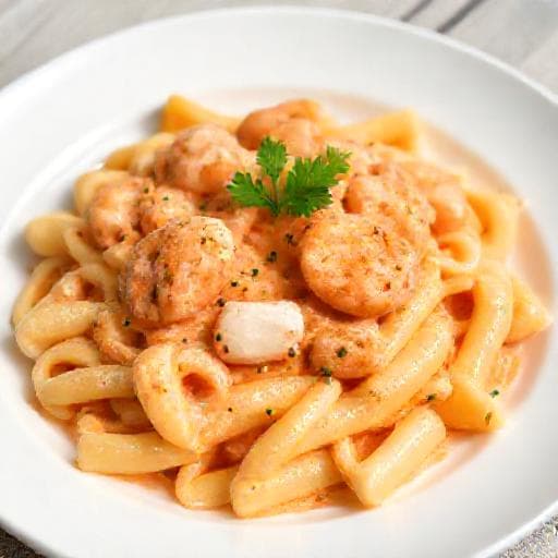 Paccheri con Crema di Scampi Tradizionale