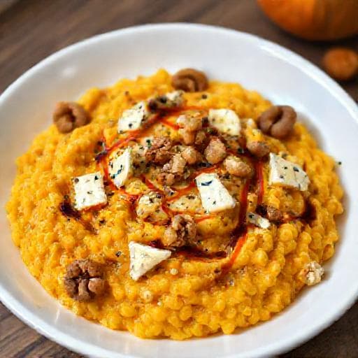 Risotto alla Zucca con Gorgonzola e Noci