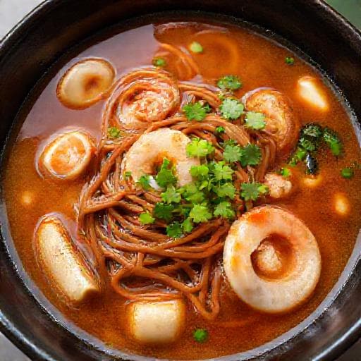 Bánh Đa Cua Tôm (Crab and Shrimp Noodle Soup)