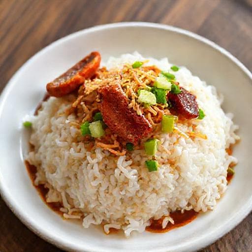 Quick Xôi Mặn (Simplified Savory Sticky Rice)