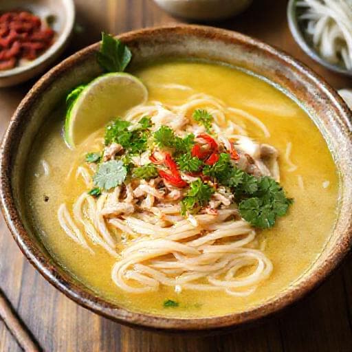 Phở Sắn Cốt Dừa (Cassava Noodle Soup with Coconut Milk)