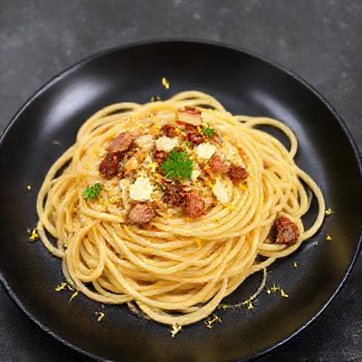 Spaghetti alla Carbonara avec Touche de Citron