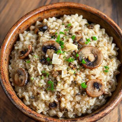 Risotto Express aux Champignons et Ail