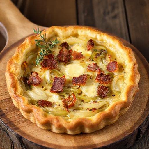 Tarte aux Poireaux, Lardons et Comté