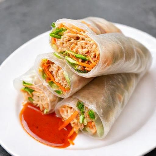 Rouleaux de Printemps Express aux Légumes et Poulet