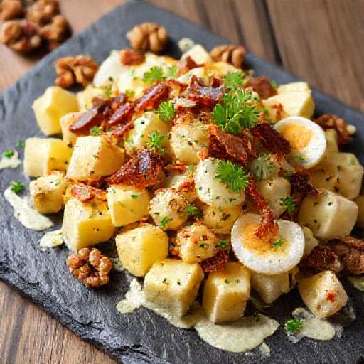 Salade Piémontaise aux Lardons et Noix