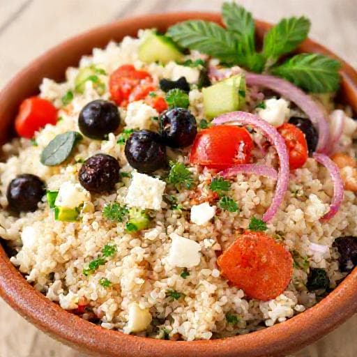 Salade de Riz Méditerranéenne