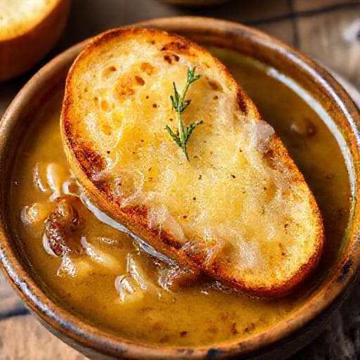 Soupe à l'Oignon Gratinée Traditionnelle
