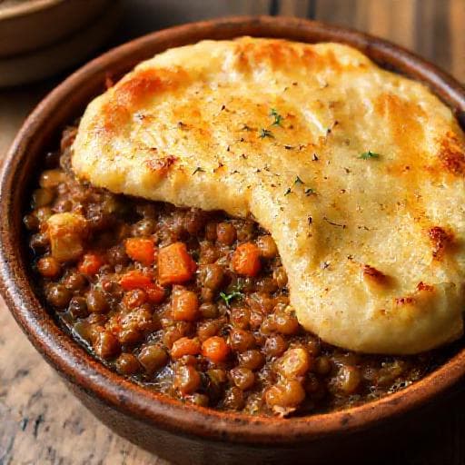 Hachis Parmentier aux Légumes Racines et Lentilles