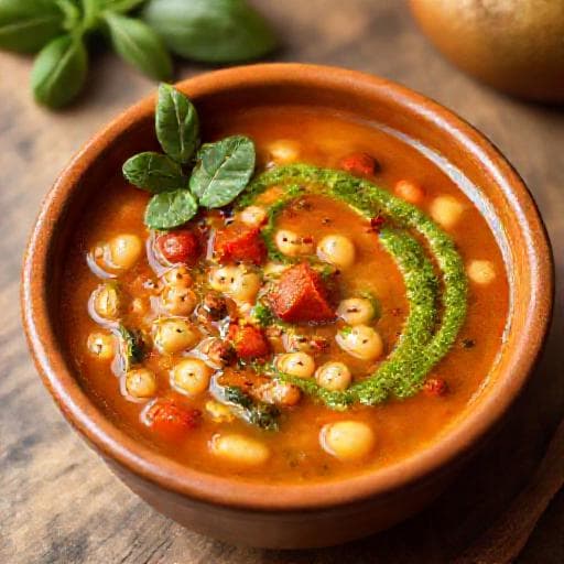 Soupe au Pistou Niçoise revisitée