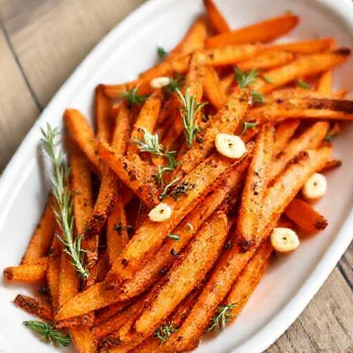 Frites de Patate Douce au Romarin et Ail