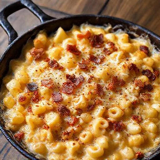 Älplermagronen Gratiné aux Lardons