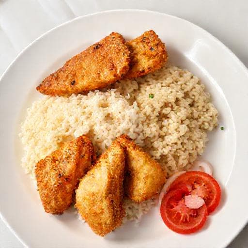 Attiéké Express au Poisson Frit