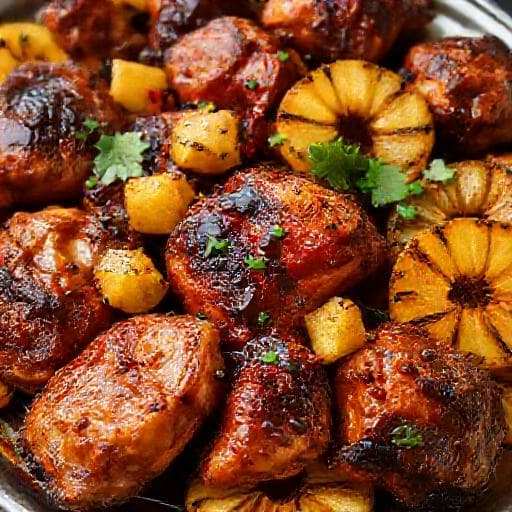 Poulet Boucané à la Créole avec Épices et Fruits