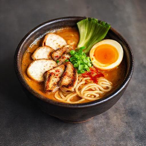 Ramen au Poulet et Miso Épicé