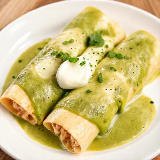 Enchiladas Suizas au Poulet