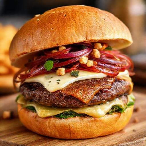 Burger Gourmand au Bleu d'Auvergne