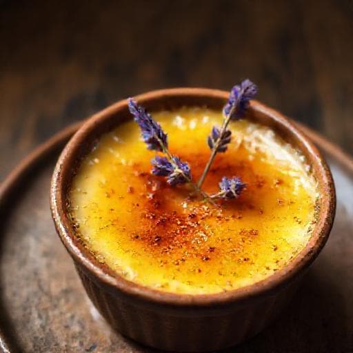 Crème brûlée à la lavande