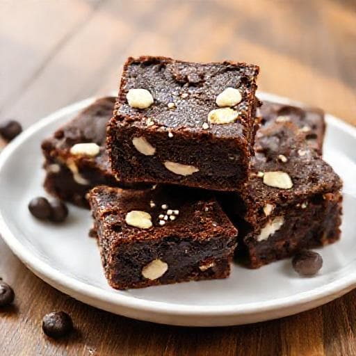 Brownies au Café et Pépites de Chocolat Blanc