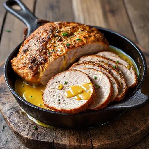 Rôti de Porc à la Moutarde et à la Crème