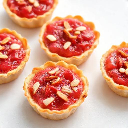 Tartelette Express à la Rhubarbe et Amandes