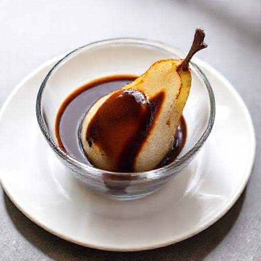 Poire Pochée Express au Chocolat