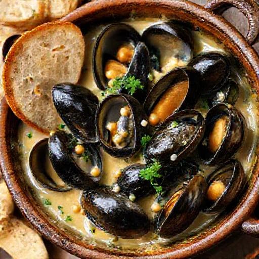Moules Marinières à la Crème Traditionnelles