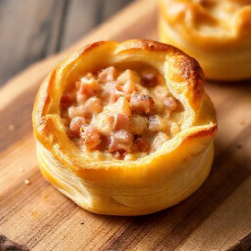 Vol-au-vent Express au Jambon et Fromage
