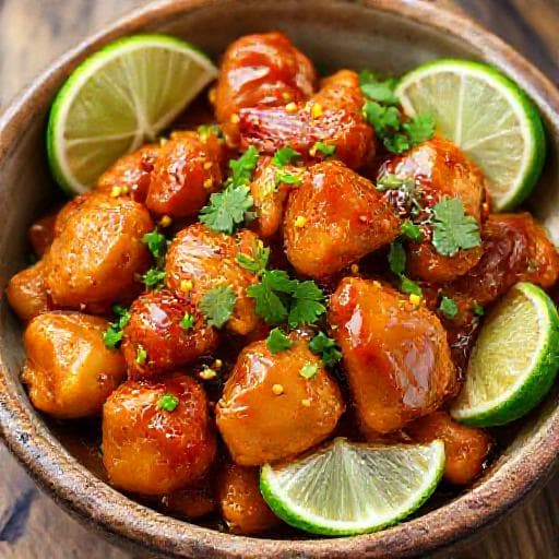 Poulet au Miel et Citron Vert