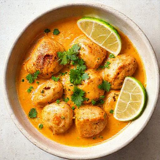 Poulet Tikka Masala au Lait de Coco et Citron Vert