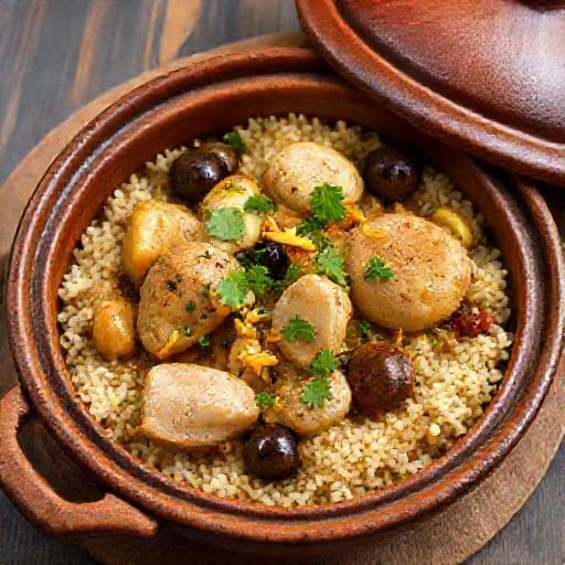Couscous au Poulet et Citron Confit