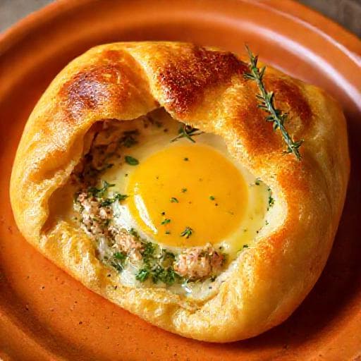 Brik à l'œuf et aux herbes de Provence