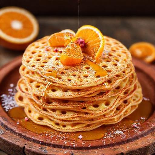 Baghrir aux Oranges et Fleur d'Oranger