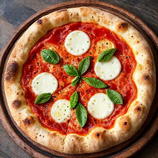 Pizza Margherita 'Soffiata' (Soufflée)