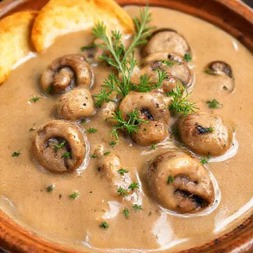 Houbová omáčka s koprem (po vzoru slovenské kuchyně)