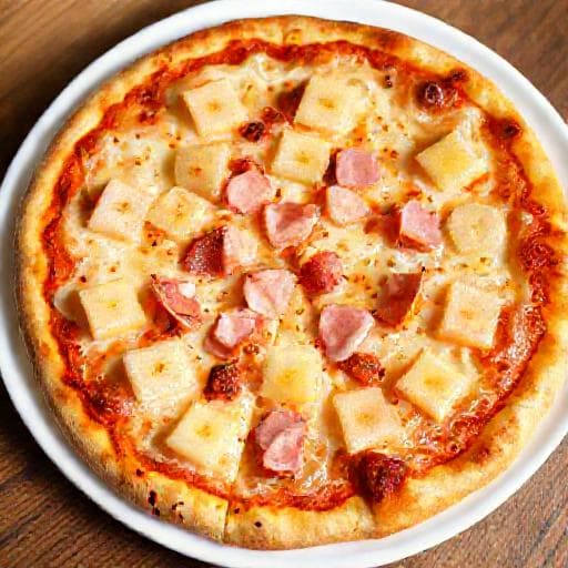 Pizza se šunkou a ananasem (Hawai)