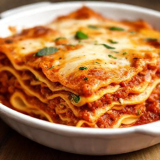 Lasagne Bolognese s Ricottou a Špenátem