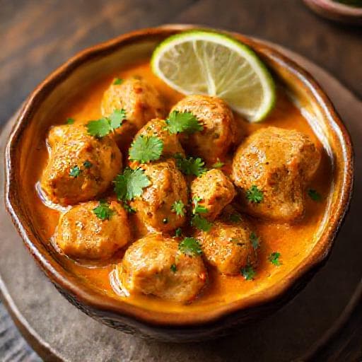 Kuřecí tikka masala s kokosovým mlékem a limetkou