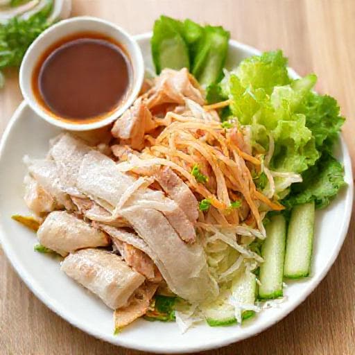 Thịt Luộc Cuốn Bánh Tráng Nhanh Gọn
