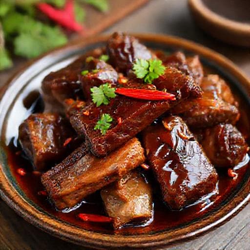 Sườn Rim Mặn Ngọt Kiểu Huế