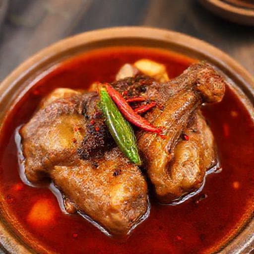 Giò Heo Kho Nước Dừa Cay Kiểu Miền Trung