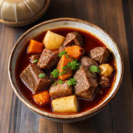 Bò sốt vang kiểu nhanh gọn