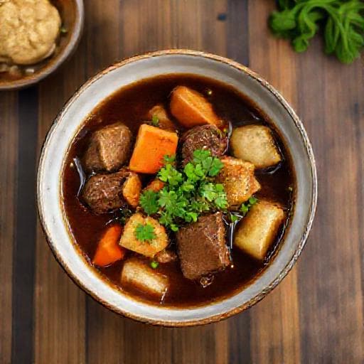 Bò sốt vang kiểu miền Nam (nhiều gia vị)