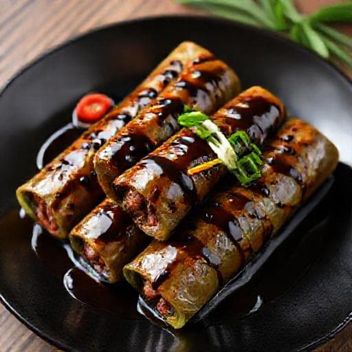 Bò Cuốn Lá Lốt Sốt Tiêu Đen