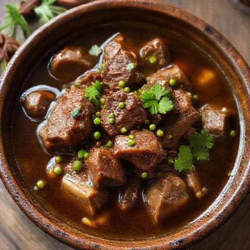 Bò Hầm Tiêu Xanh Truyền Thống