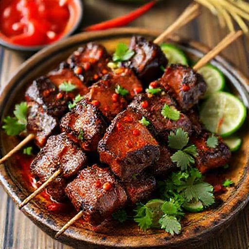 Bò Nướng Sa Tế Truyền Thống